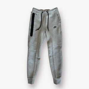 NIKE SPORTSWEAR TECH FLEECE Pants Heather Grey Black FB8002-063